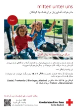 Flyer «mitten unter uns» Farsi