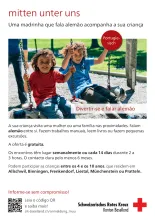 Flyer «mitten unter uns» Portugiesisch