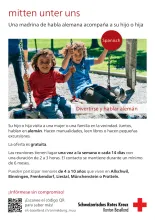 Flyer «mitten unter uns» Spanisch